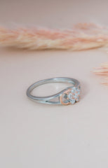 Diamond Cluster Arc Ring