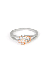 Diamond Cluster Arc Ring