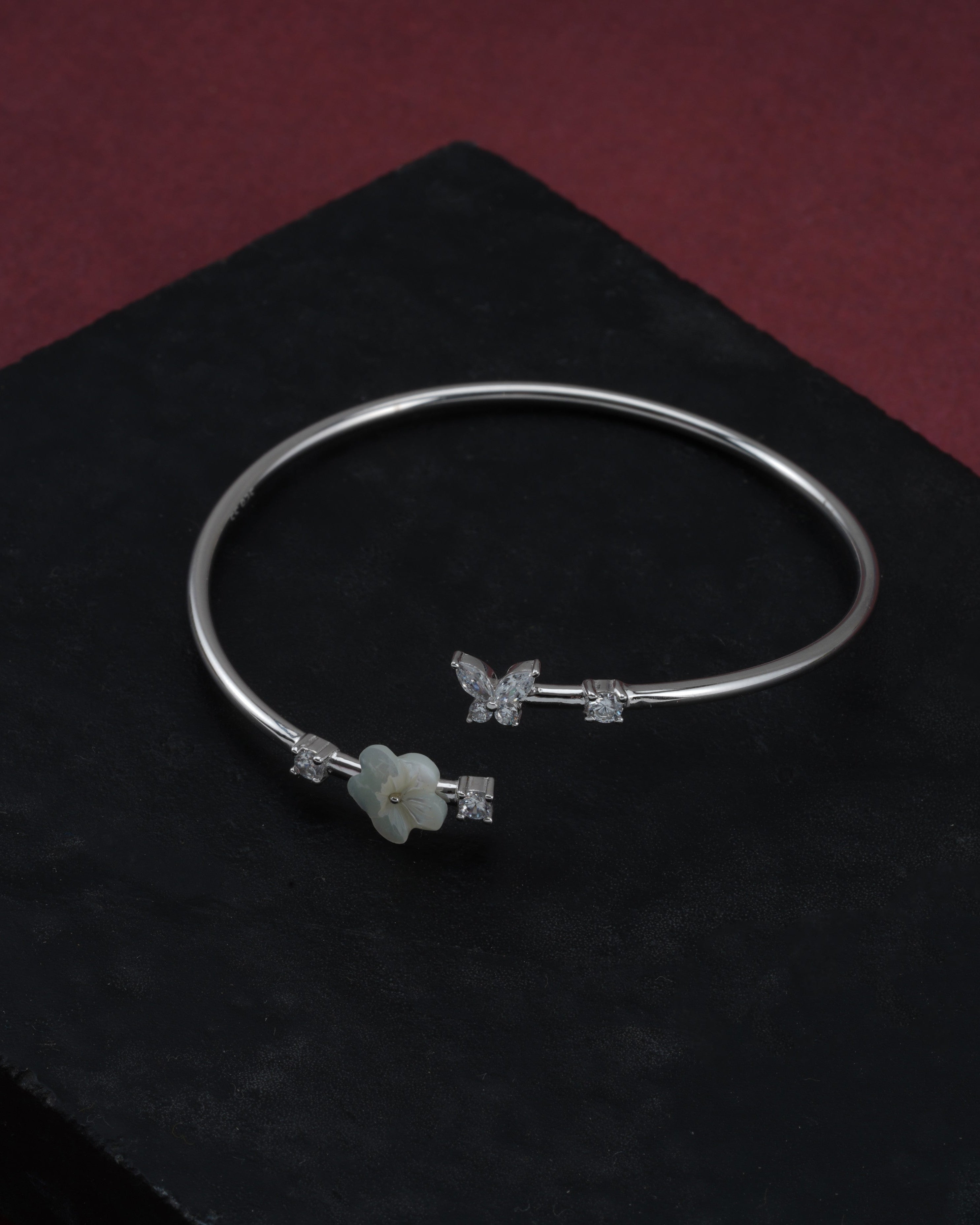 Ivory Flutter Bloom Cuff Bracelet