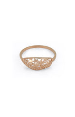 Floral Mesh Rose Gold Ring