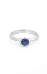 Blue Sapphire Solitaire Ring