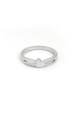 Silver Whisper Heart Ring