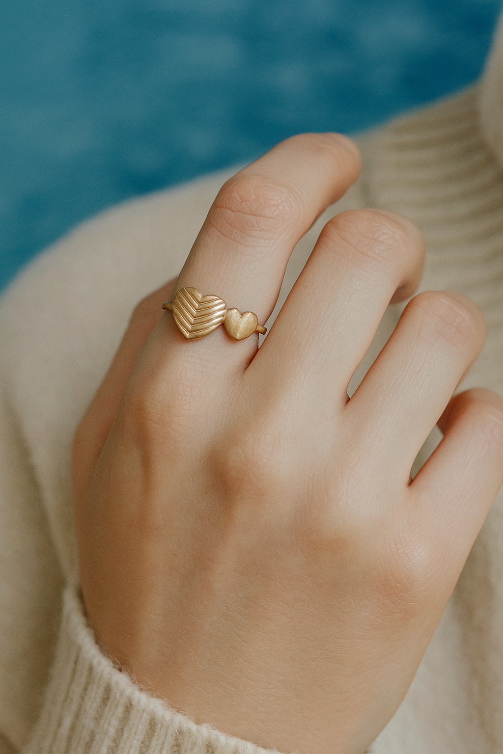 Double Heart Ring