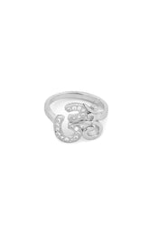 Om Aura Silver Ring