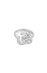 Om Aura Silver Ring