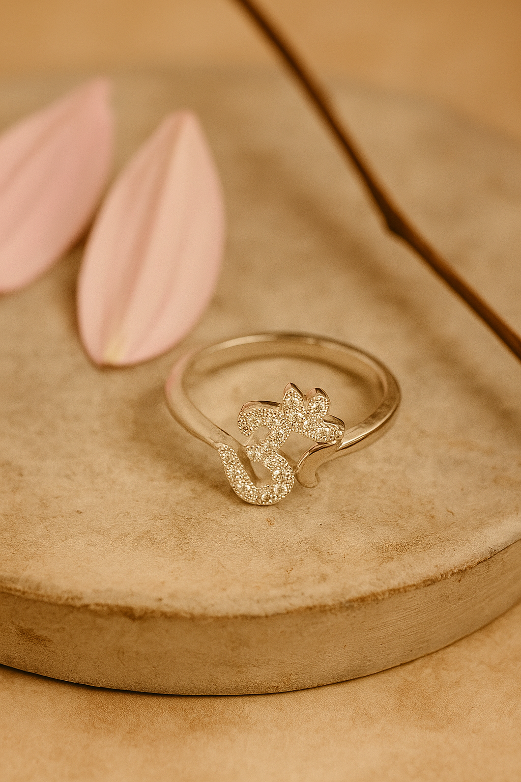 Silver Omkara ring