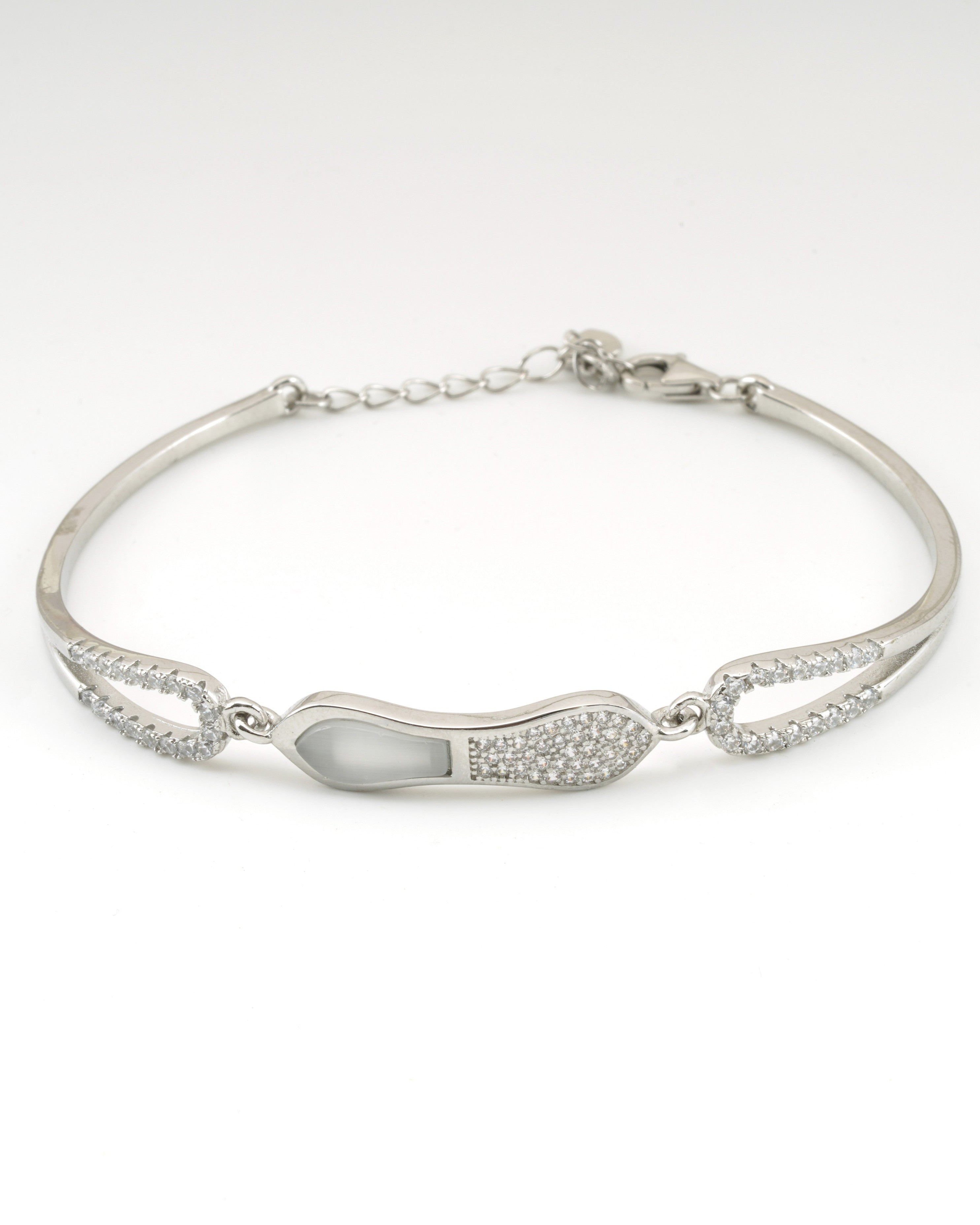 Ivory Wave Silver Bracelet