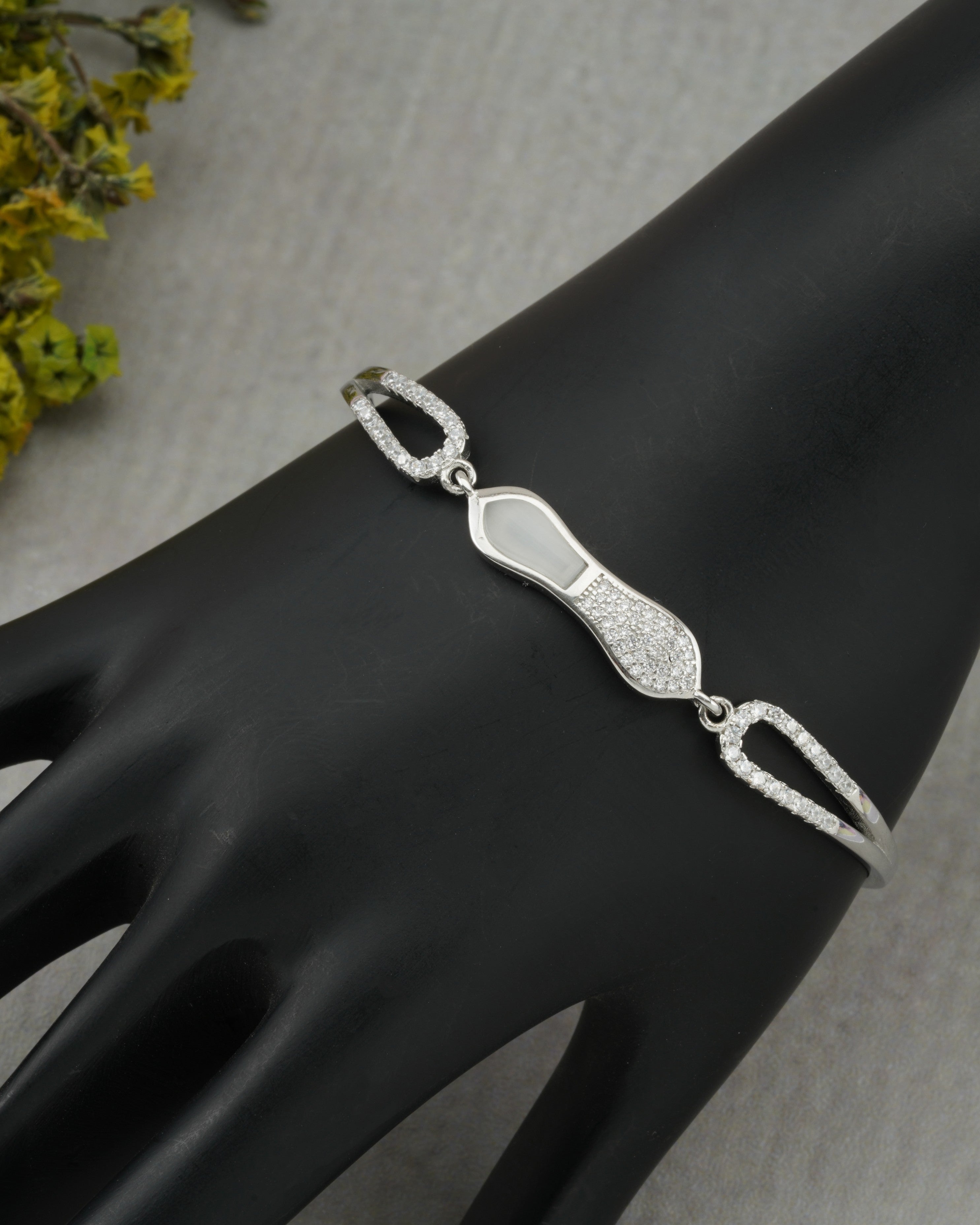 Ivory Wave Silver Bracelet