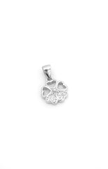 Silver Four-Heart Clover Pendant