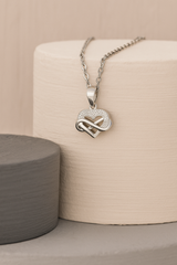 Silver Infinity Heart Pendant