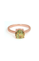 Green Glow Rose Ring