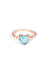 Frosted Mint Love Ring