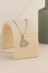 Silver Blush Bloom Silver Pendant