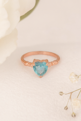 Frosted Mint Love Ring