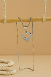 Silver Twilight Heart Silver Pendant 💖