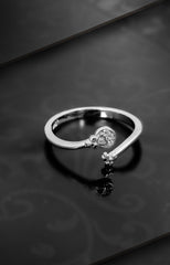 Silver Bud Bloom Ring