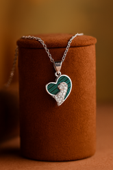 Silver MOP Glow Heart Pendant