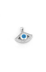 Silver Guardian Evil Eye Pendant