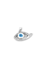 Silver Radiant Evil Eye Pendant