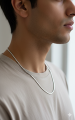 Silver Sleek Herringbone Chain