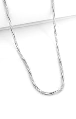 Silver Luxe Herringbone Chain