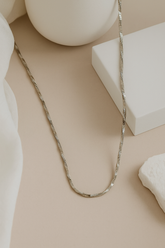 Silver Luxe Herringbone Chain