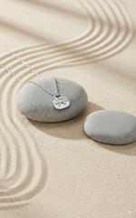 Silver Bow Charm Pendant Necklace