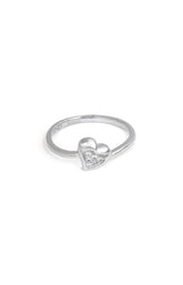 925 Heart Silver Ring