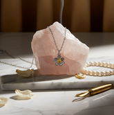 Silver Sunny Bloom Pendant Necklace