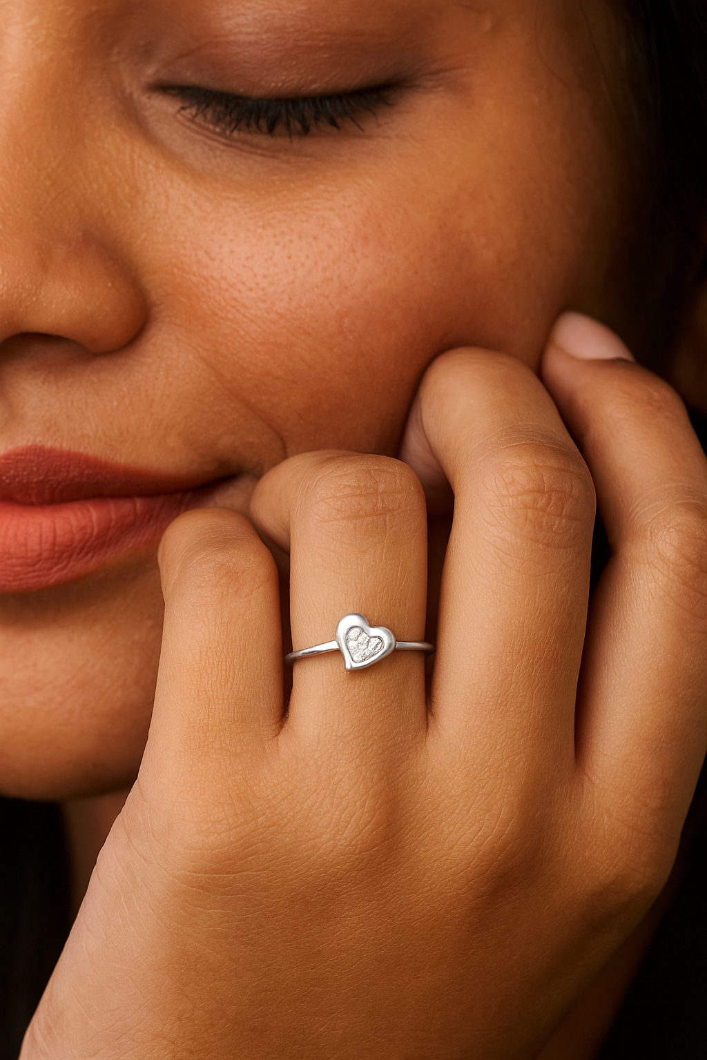 925 Heart Silver Ring