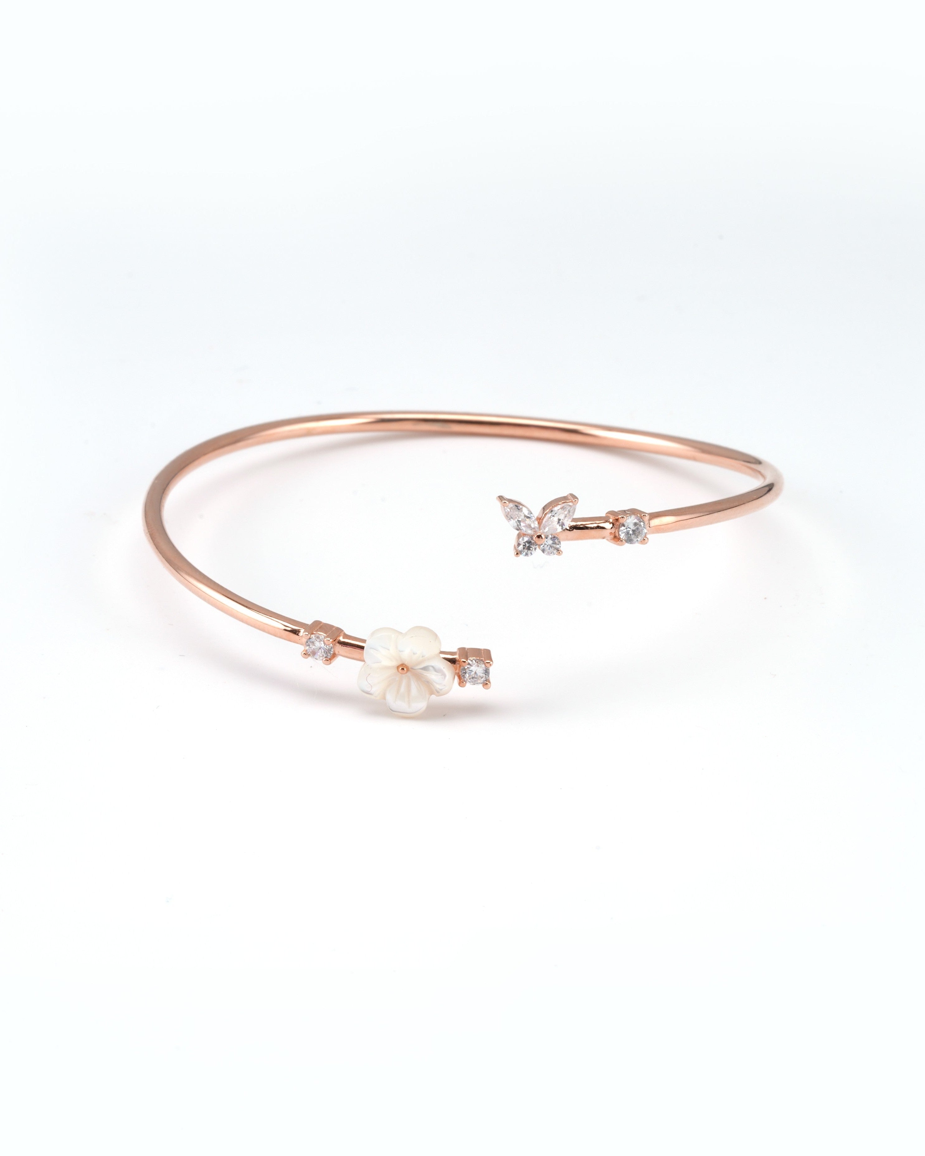 Rose Garden Butterfly & Bloom Bracelet