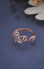 Rose Gold "Love" Script Ring