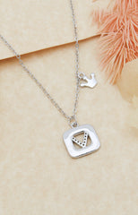Silver Royal Initial Pendant Necklace