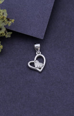 Silver Double Heart Pendant