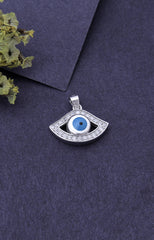 Silver Guardian Evil Eye Pendant