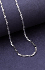 Silver Luxe Herringbone Chain