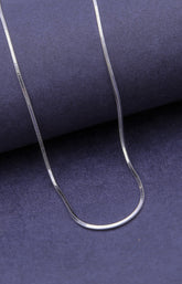 Silver Flat Snake Chain