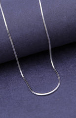 Silver Flat Snake Chain