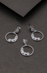 Orbit Glow Silver Pendant Set