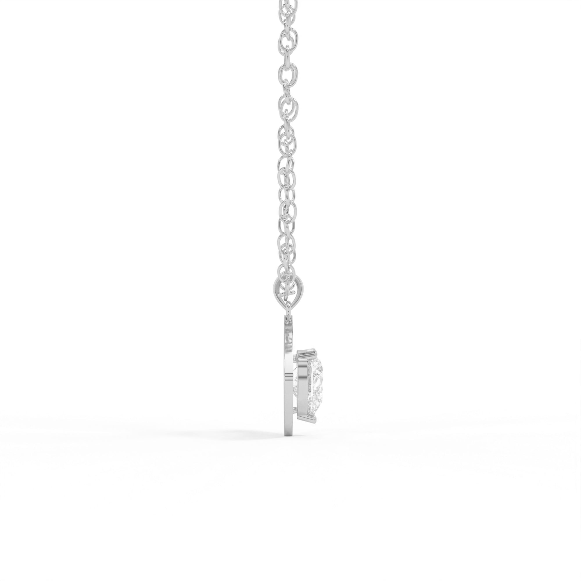 Heart Halo Pendant Necklace