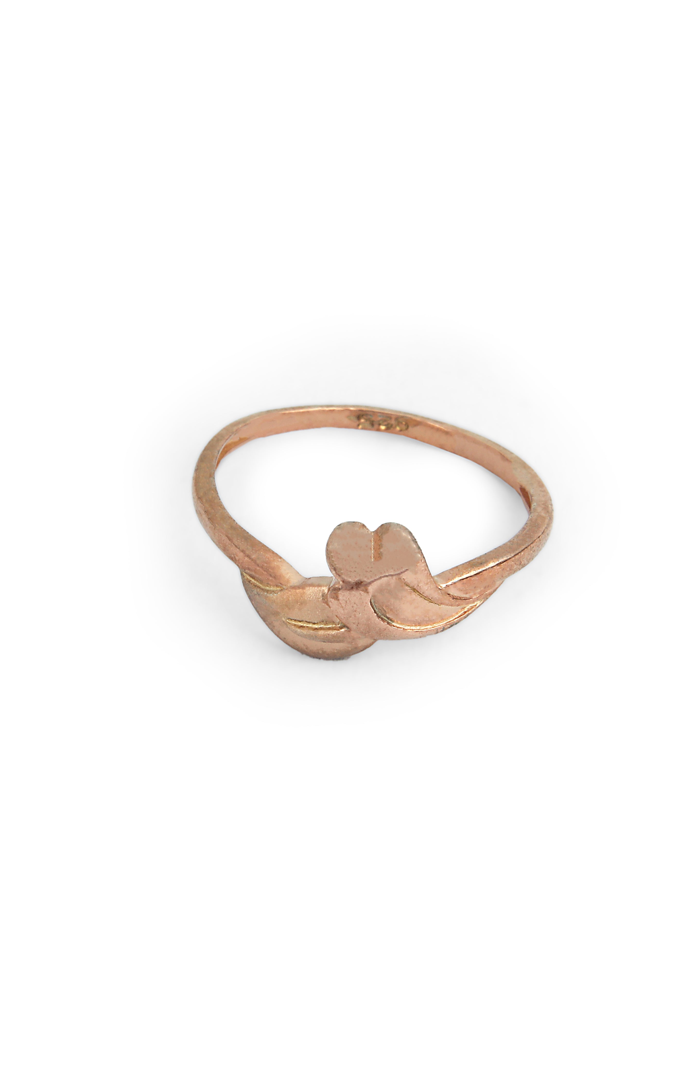 Twin Leaf Minimal Band Ring