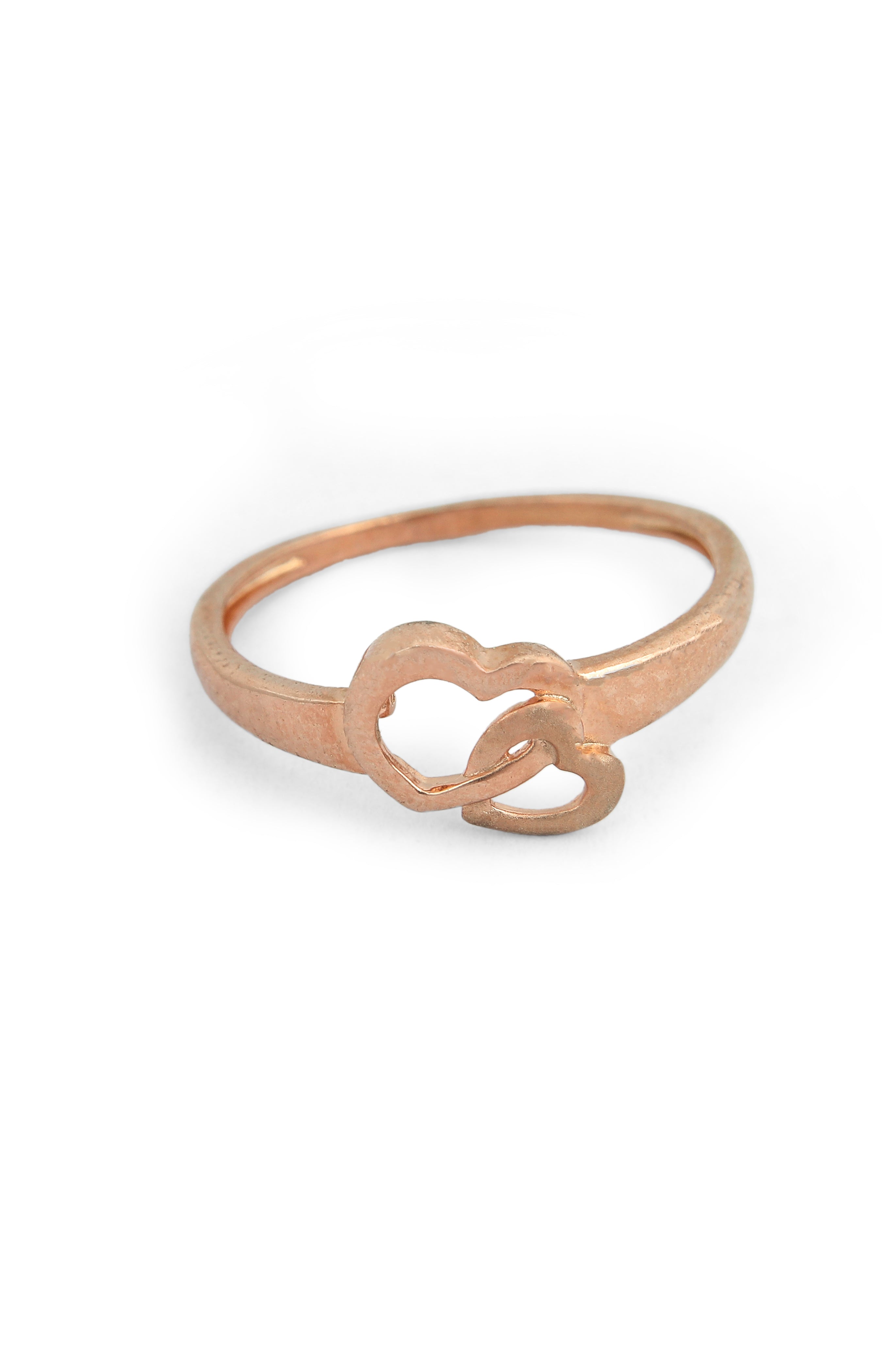 Linked Double Heart Ring