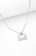Silver Chic Bag Pendant Necklace