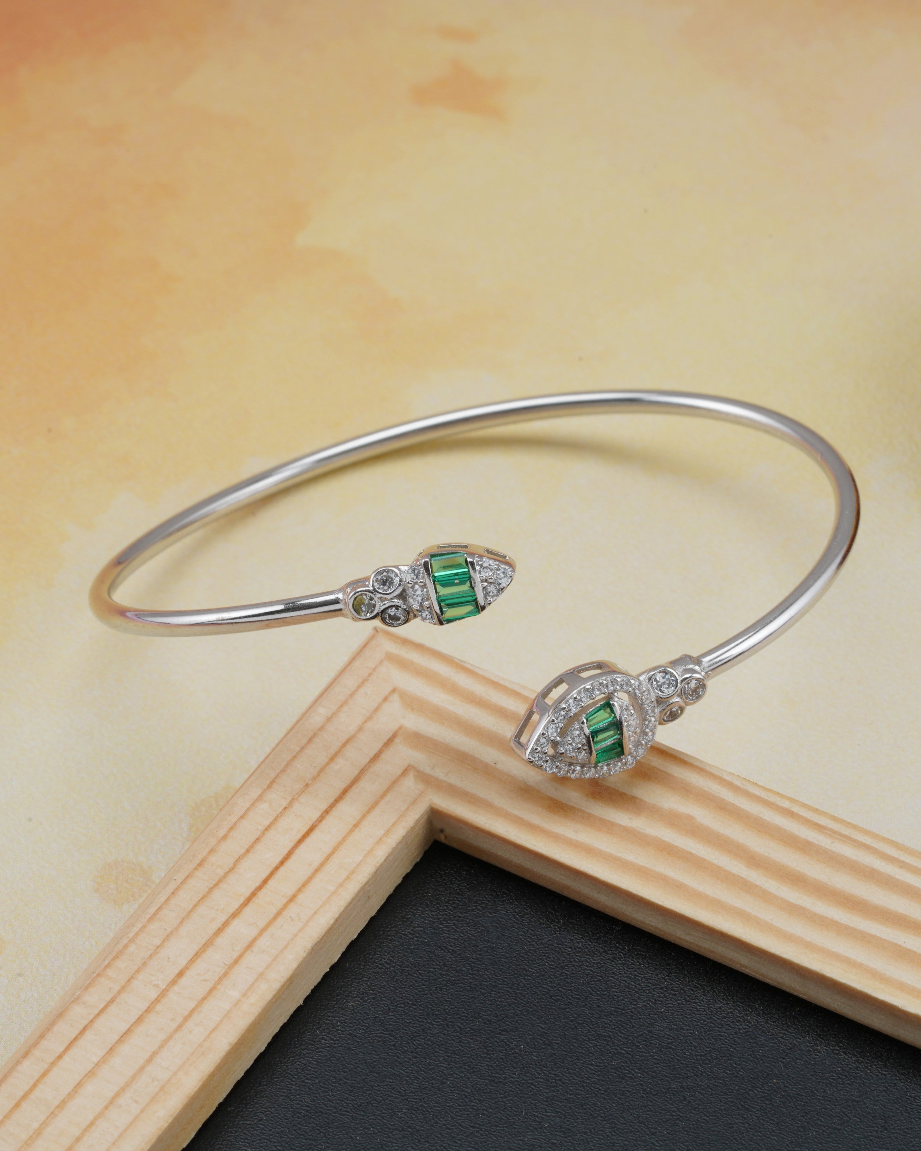 Verdant Duo Eye Cuff Bracelet