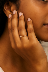 Beaded Rose Gold Ring