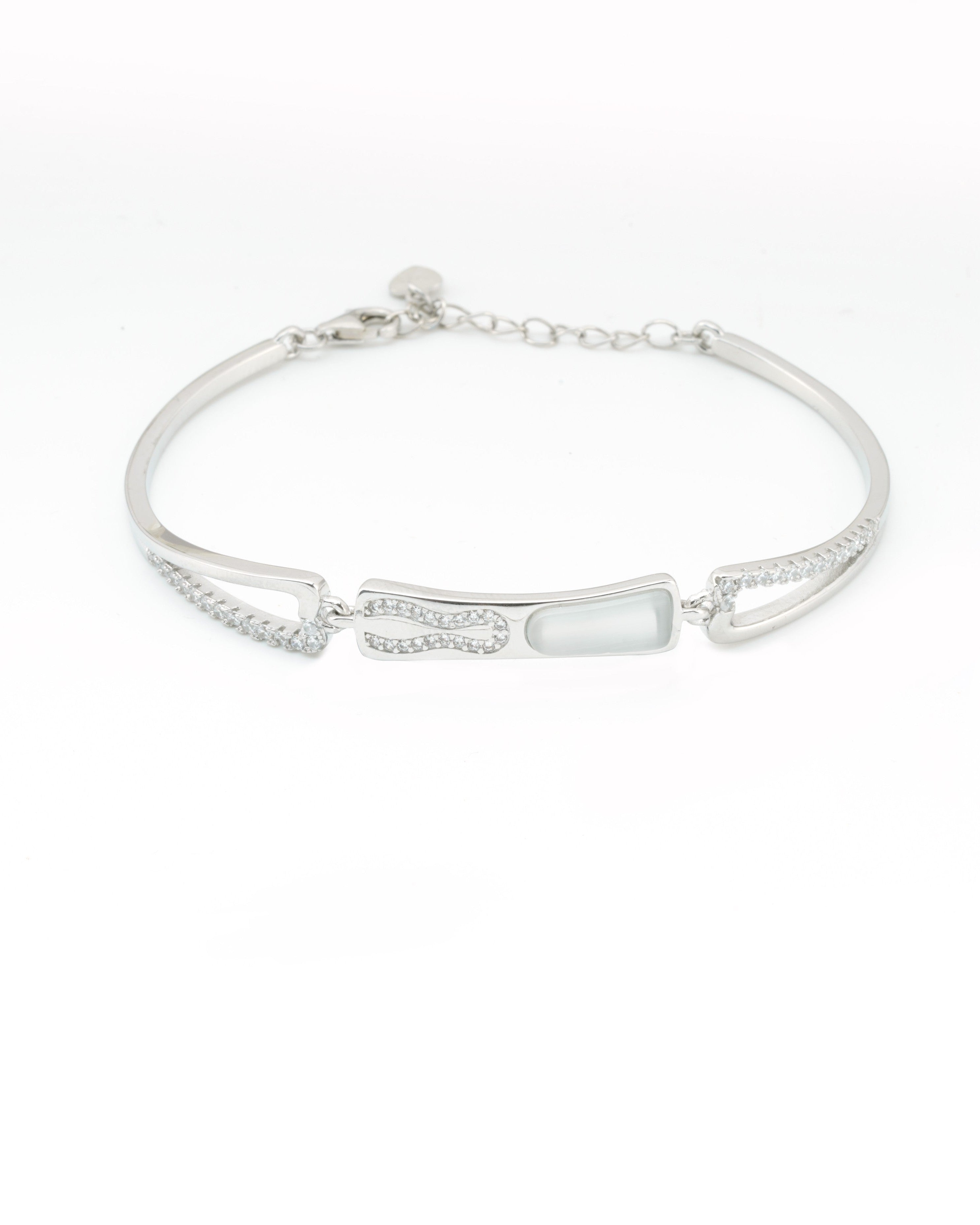 Ivory Flow Silver Bracelet