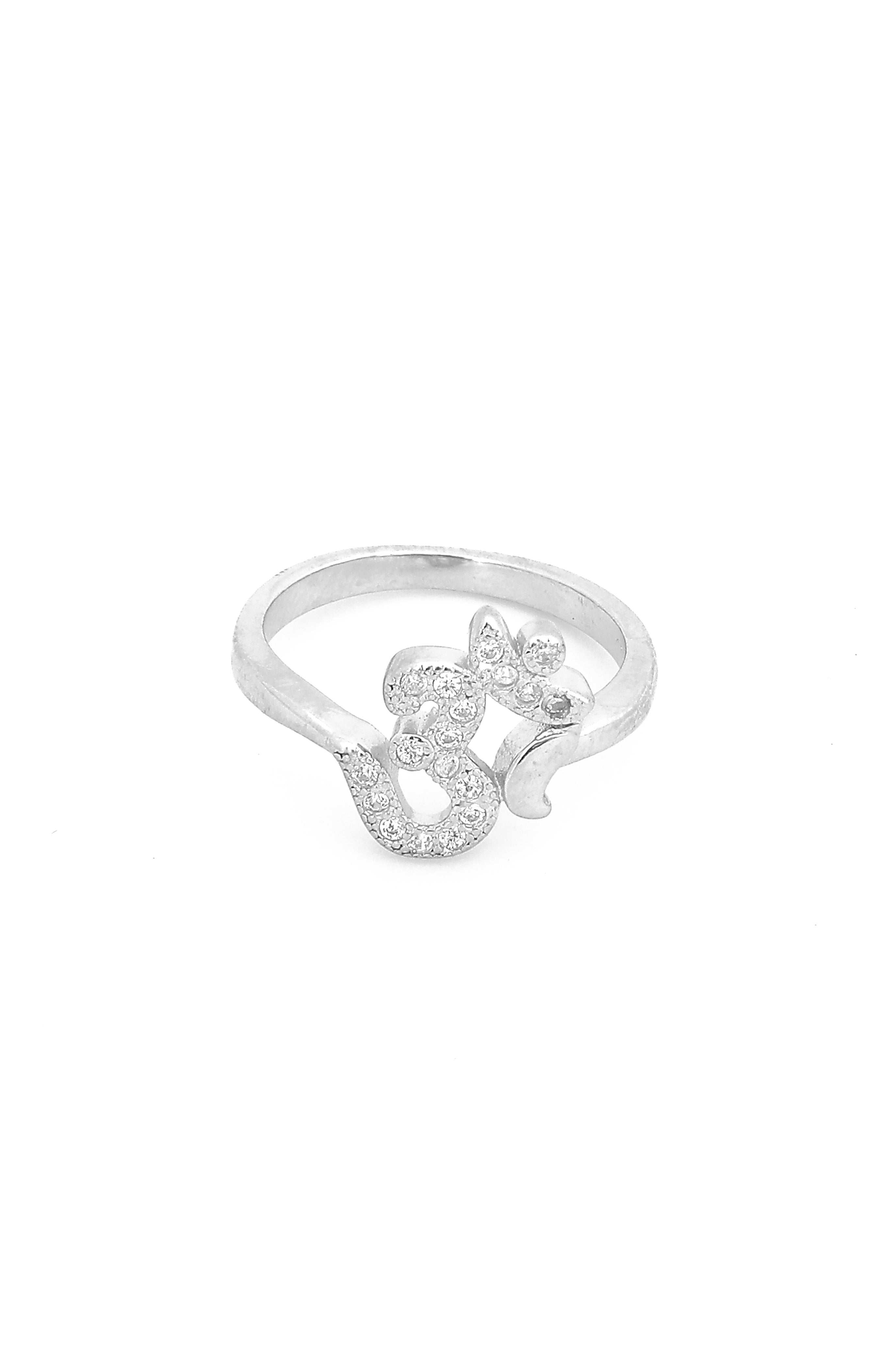 Silver Omkara ring