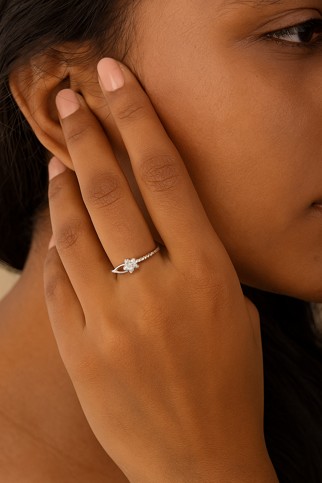 Twist Bloom Spark Ring