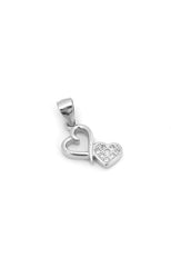 Silver Double Heart Pendant