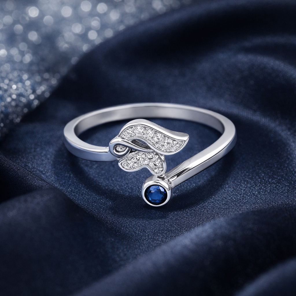 Infinity Wing Flow Ring – Minimal Artistic Adjustable Ring for Women | Elegant Symbolic Everyday Jewellery